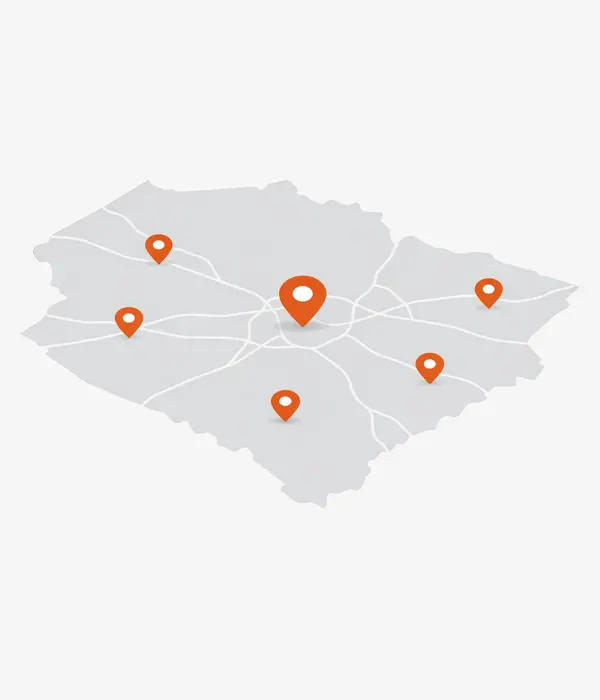mobile locksmith coverage map for Aiken South Carolina and surrounding areas
