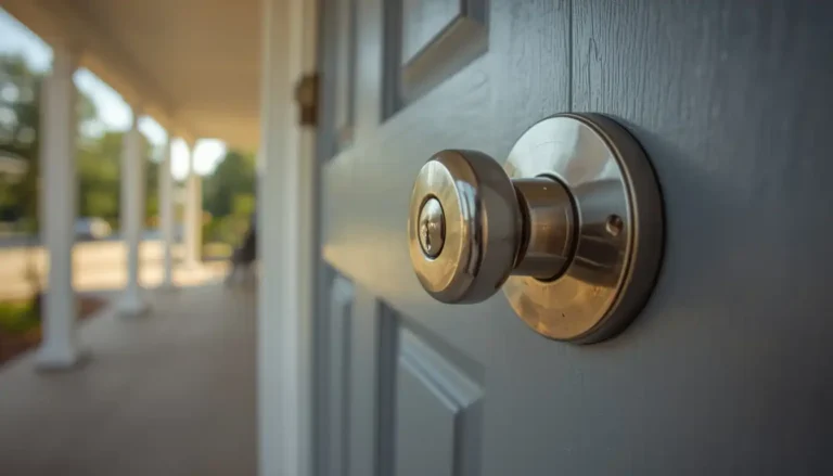 Locked front door of a home during a house lockout in Aiken SC