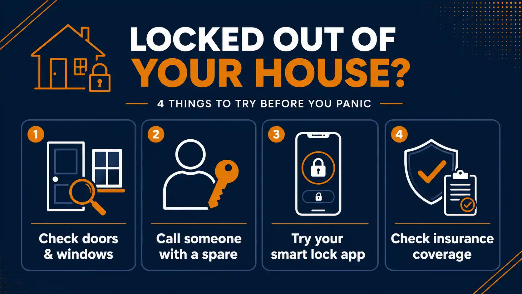 Checklist of things to try before calling a residential locksmith in Aiken SC